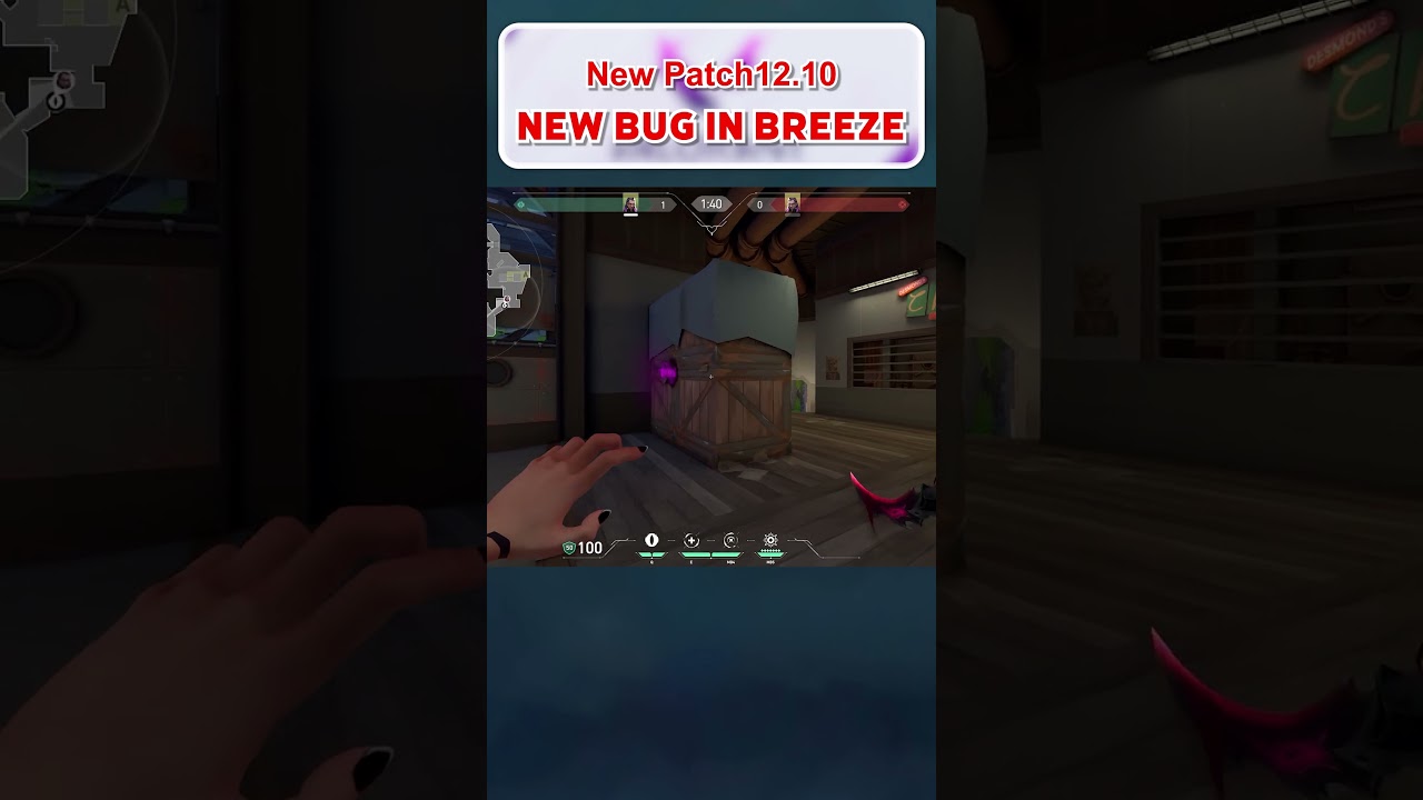 New Reyna's Leer bug in Breeze(Patch12.10) #shorts