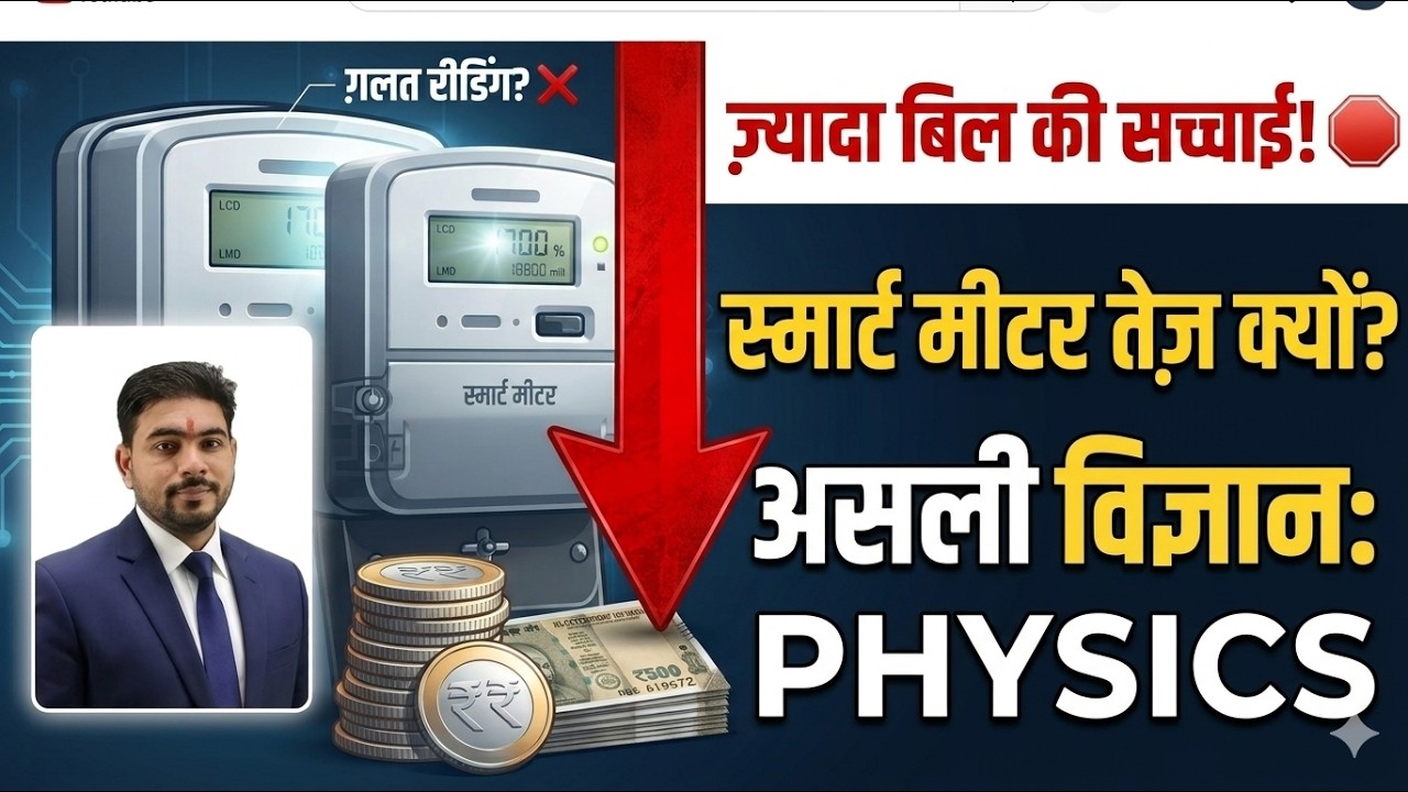 स्मार्ट मीटर तेज़ क्यों चलता है? | जानिए असली विज्ञान (Physics) 🛑l 