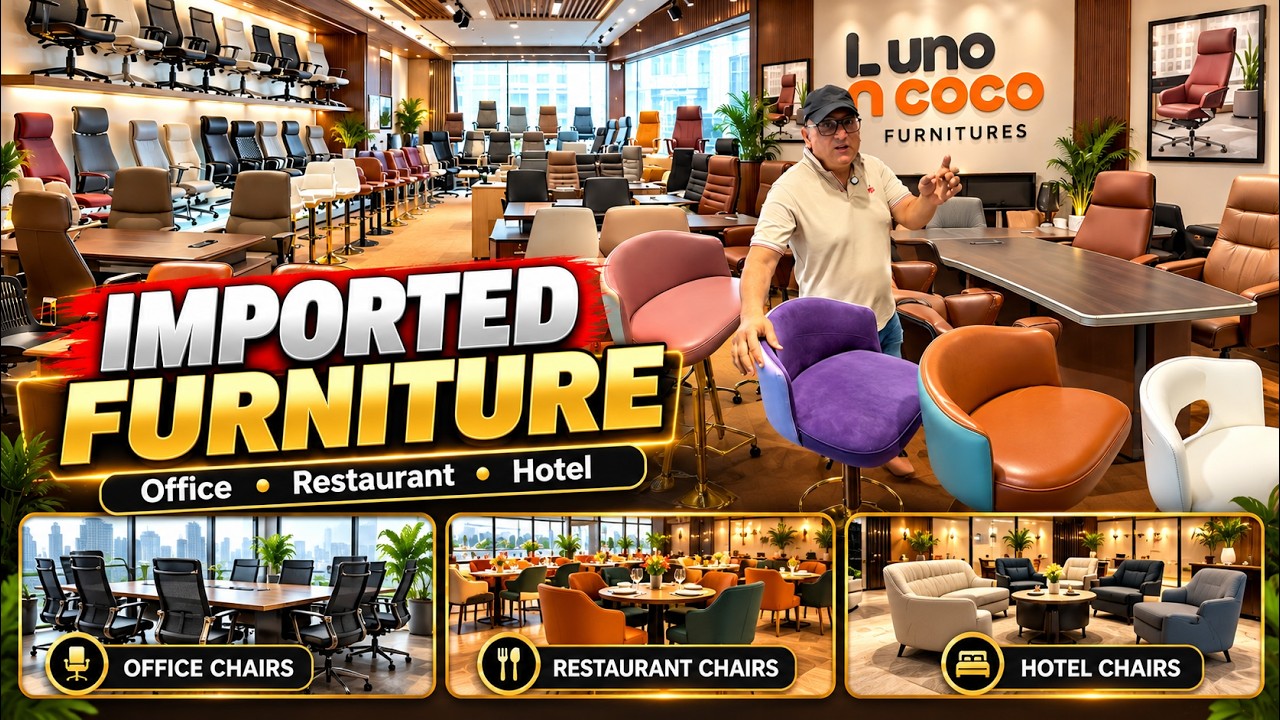 Imported Chairs का शानदार Collection,Office से Hotel तक—All Types of Chairs!