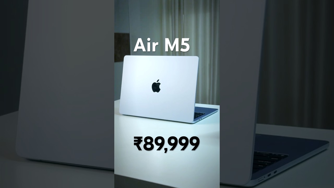 MacBook Air M5 Review in Hindi 🔥 Best For Students, Coding & Video Editing ? #shorts #macbook