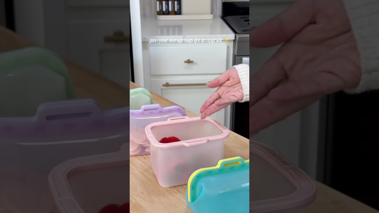 Consider the disposable bags replaced✨ #founditonamazon #KitchenFinds #FoodStorage #KitchenOrganizat