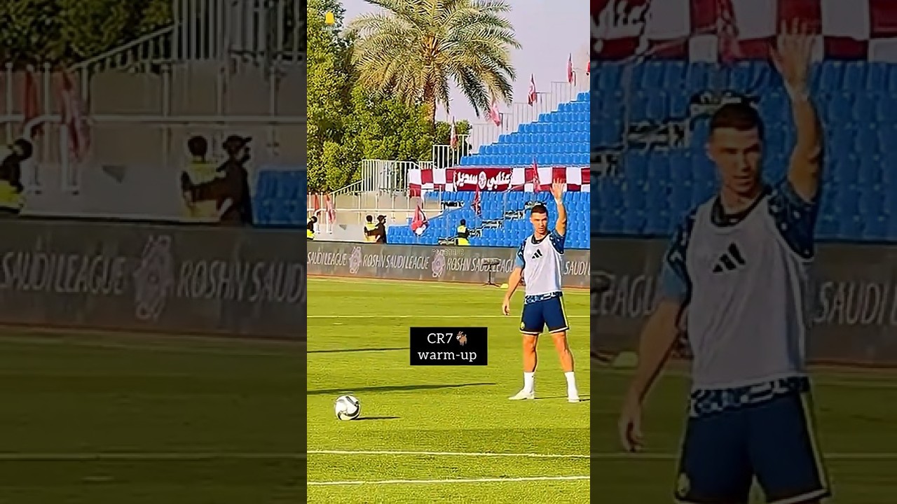 Cristiano Ronaldo Warm-Up Before Al-Nassr vs Al-Faisaly! 🐐🔥 | CR7