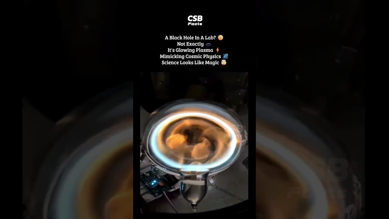 A Black Hole Inside A Glass Chamber? 😳🕳️