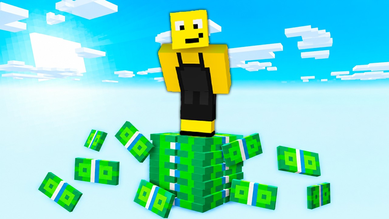 Apenas 1 Bloco de DINHEIRO no Minecraft