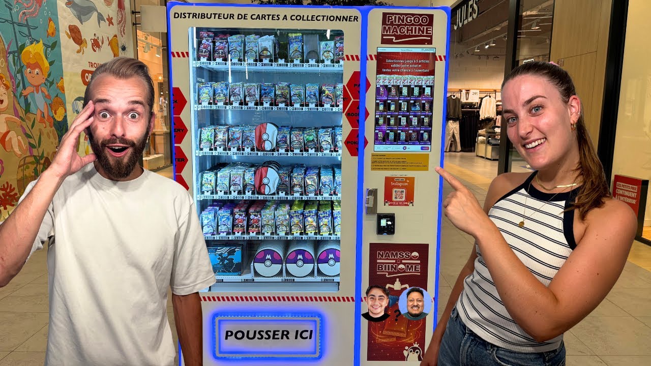 Je test un NOUVEAU DISTRIBUTEUR POKEMON Français ! (Incroyable)