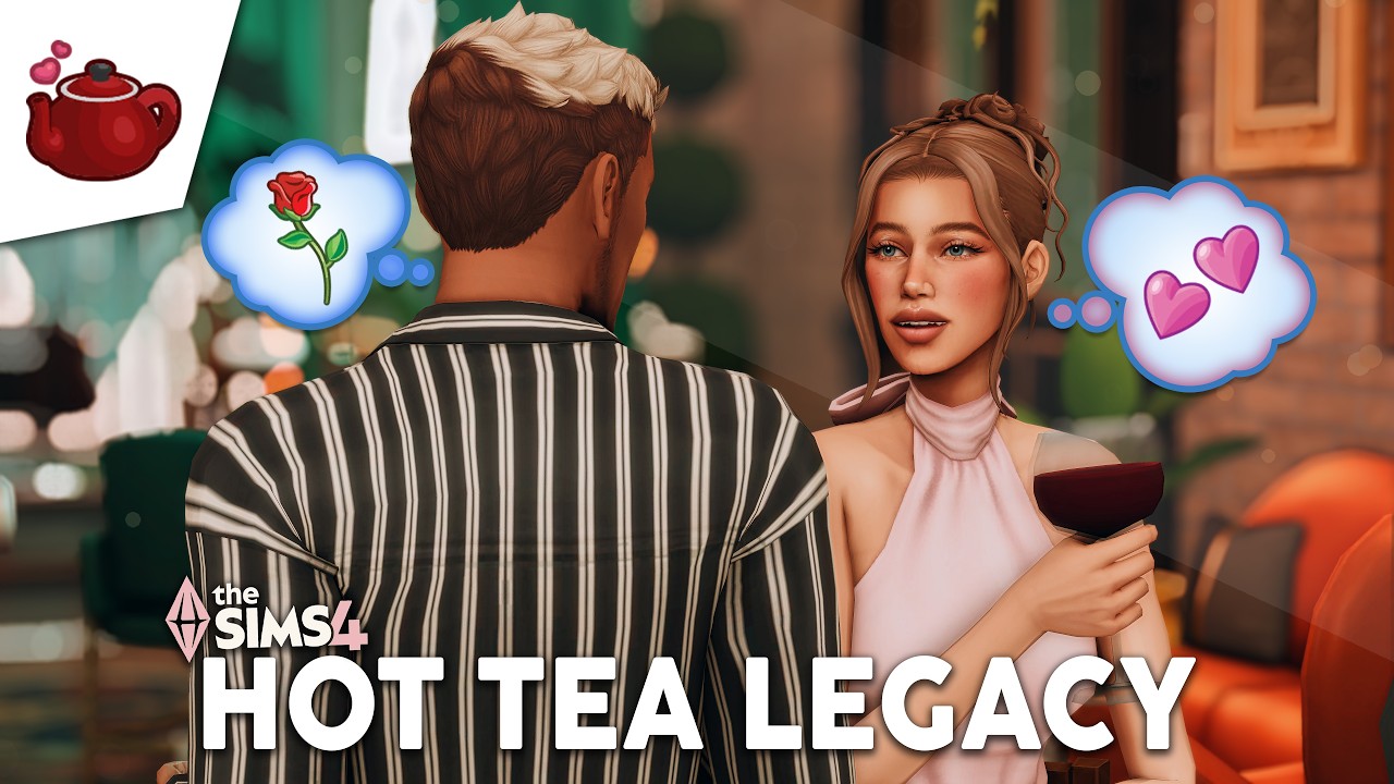 My Sim is in LOVE (and maybe PREGNANT??) | The Hot Tea Legacy Challenge ☕