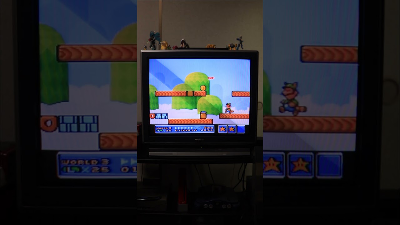Super Mario Bros 3: World 3 Stage 6 on CRT (SNES)  #retrogaming #crt #supermariobros3