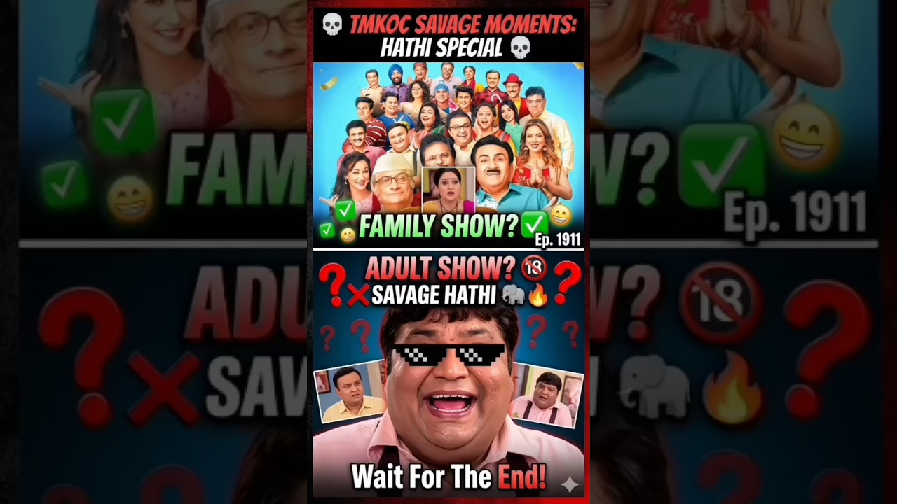Dr. Hathi Ne Sabko ROAST Kar Diya! 💀 | TMKOC Savage Moments #tmkoc #roast #drhathi