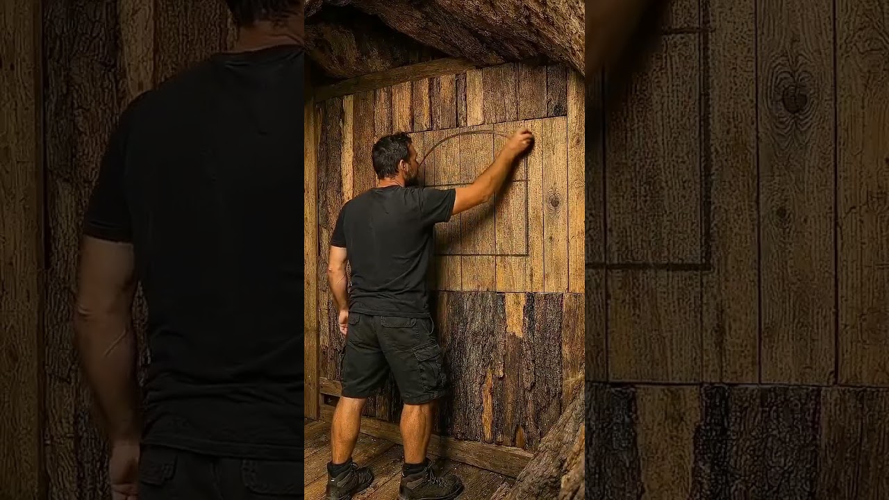 He Built a Hidden Home Inside a Giant Tree 🌳 🔥