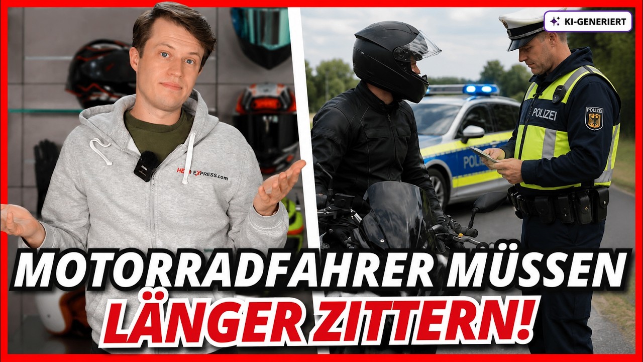 Motorradfahrer müssen länger zittern! 🏍️🫨 Verjährungsfristen für Ordnungswidrigkeiten verlängert!