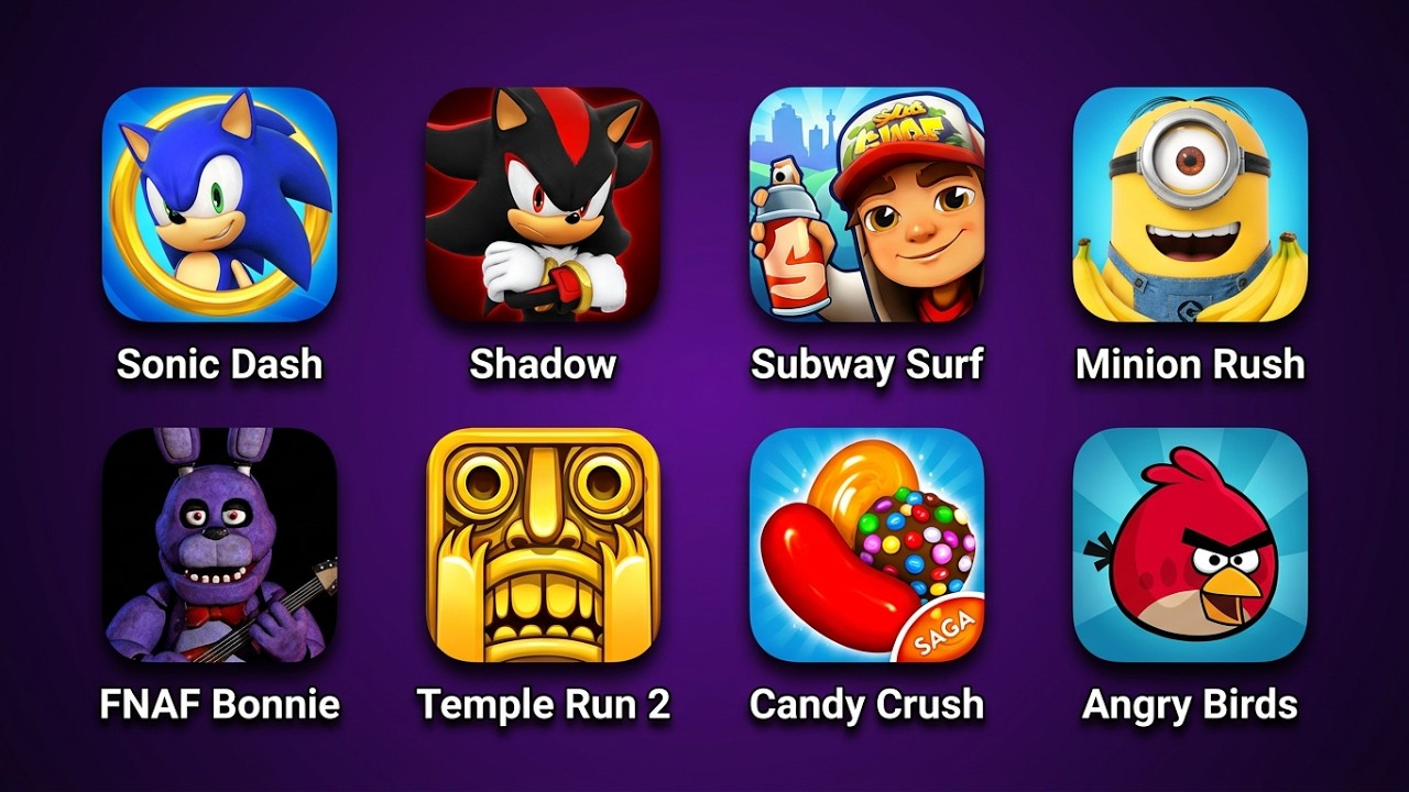 Best Endless Runner Games Collection 2026 | Subway Surfers, Temple Run, Sonic Dash & More