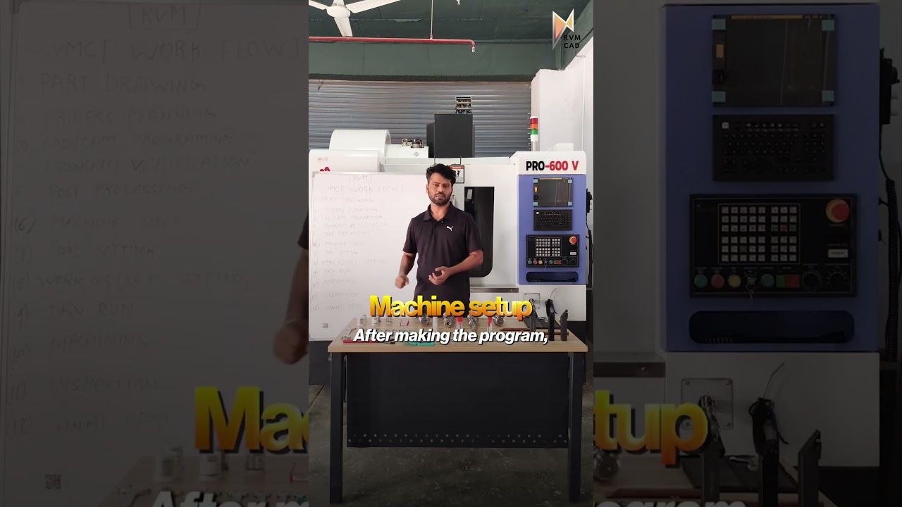 VMC Programming Workflow - Design to Manufacturing Process | RVM CAD - Biggest Skilling Company