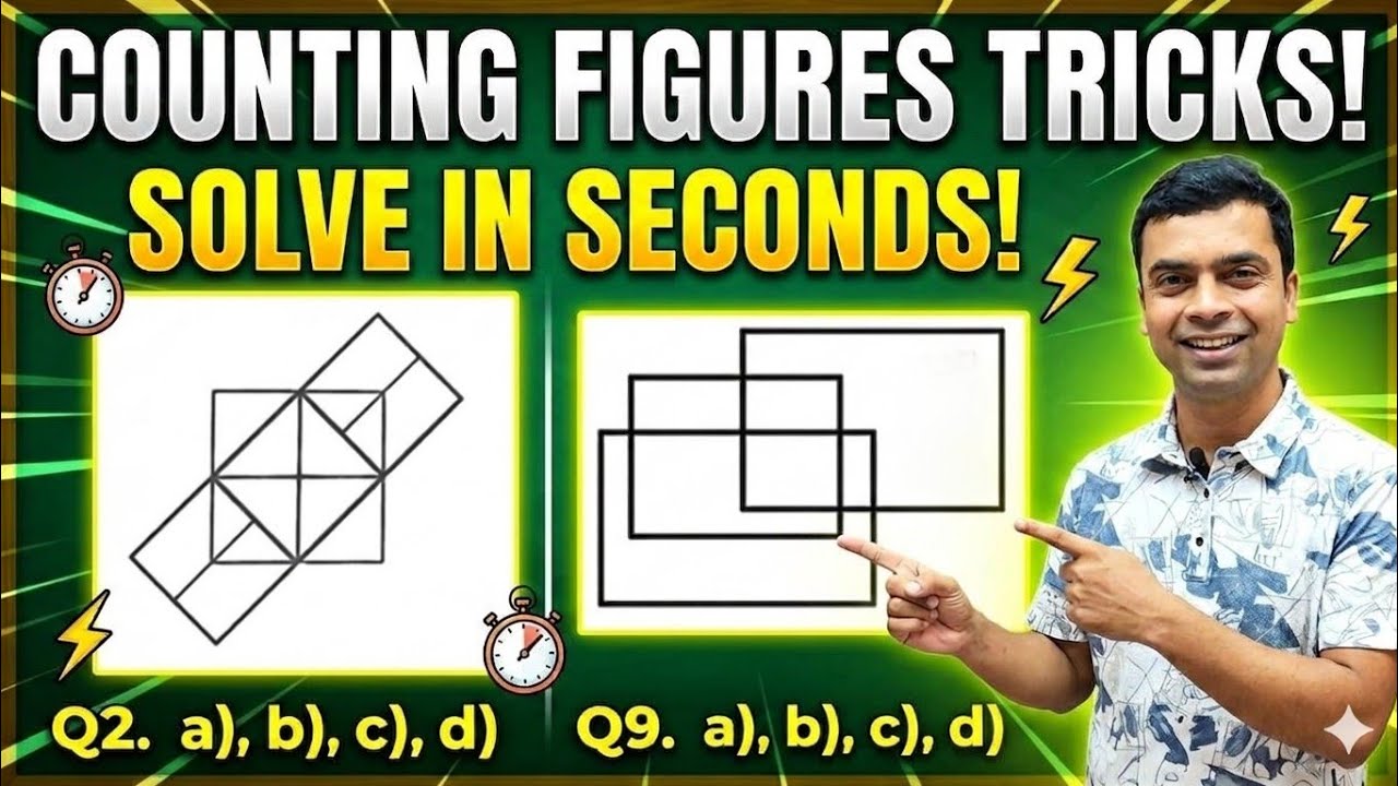 Counting Figures Tricks  | Best Tricks for counting figures | Reasoning Tricks | imran sir maths