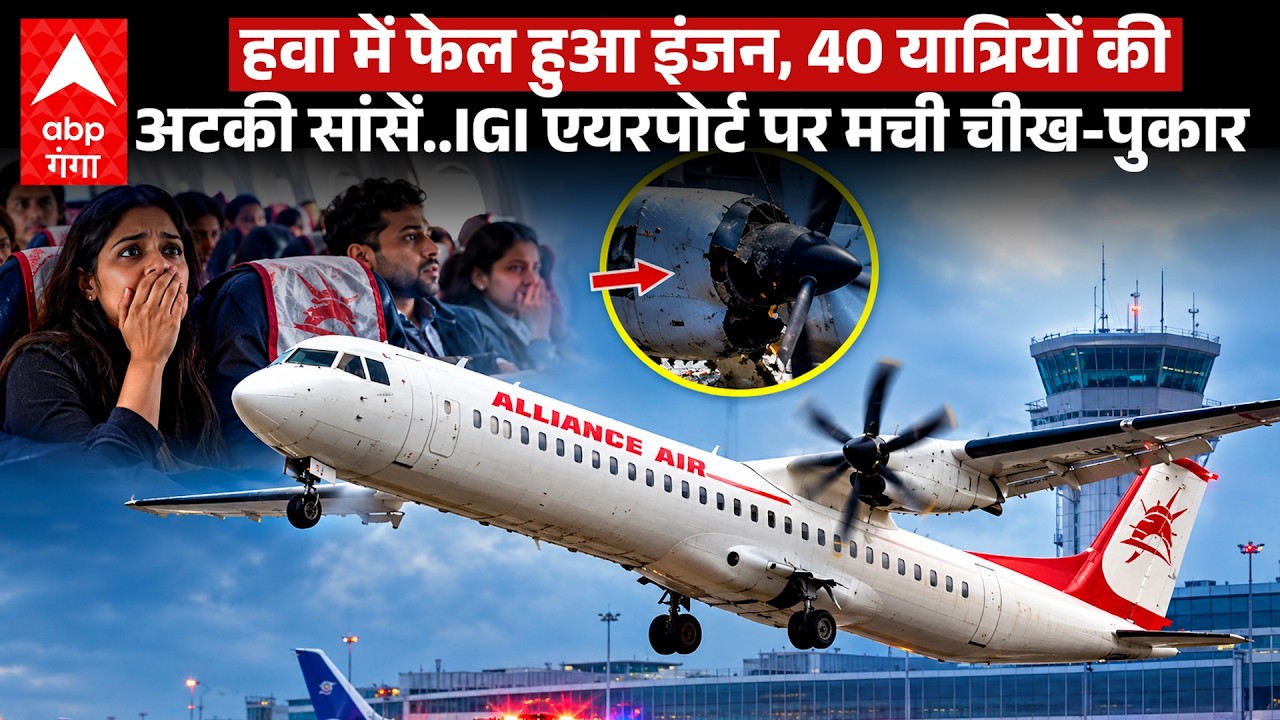 Prayagraj से Delhi आ रहा था विमान..तभी 25 हजार फीट की ऊंचाई पर इंजन हुआ फेल..उसके बाद..|Alliance Air