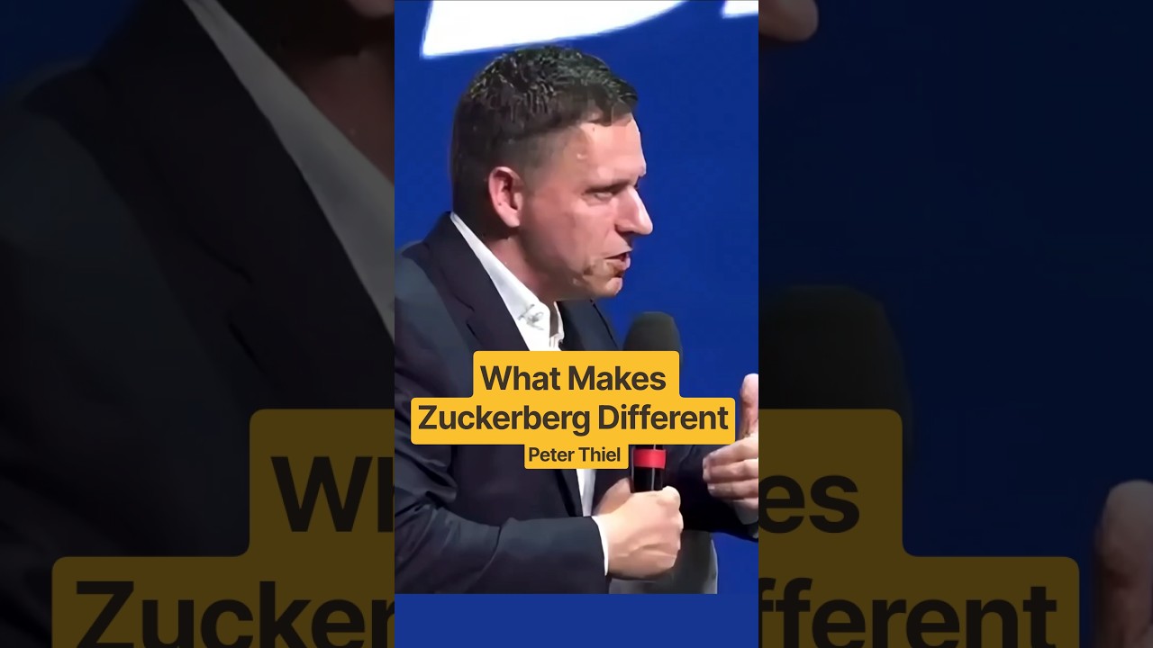What Makes Mark Zuckerberg Different: Peter Thiel