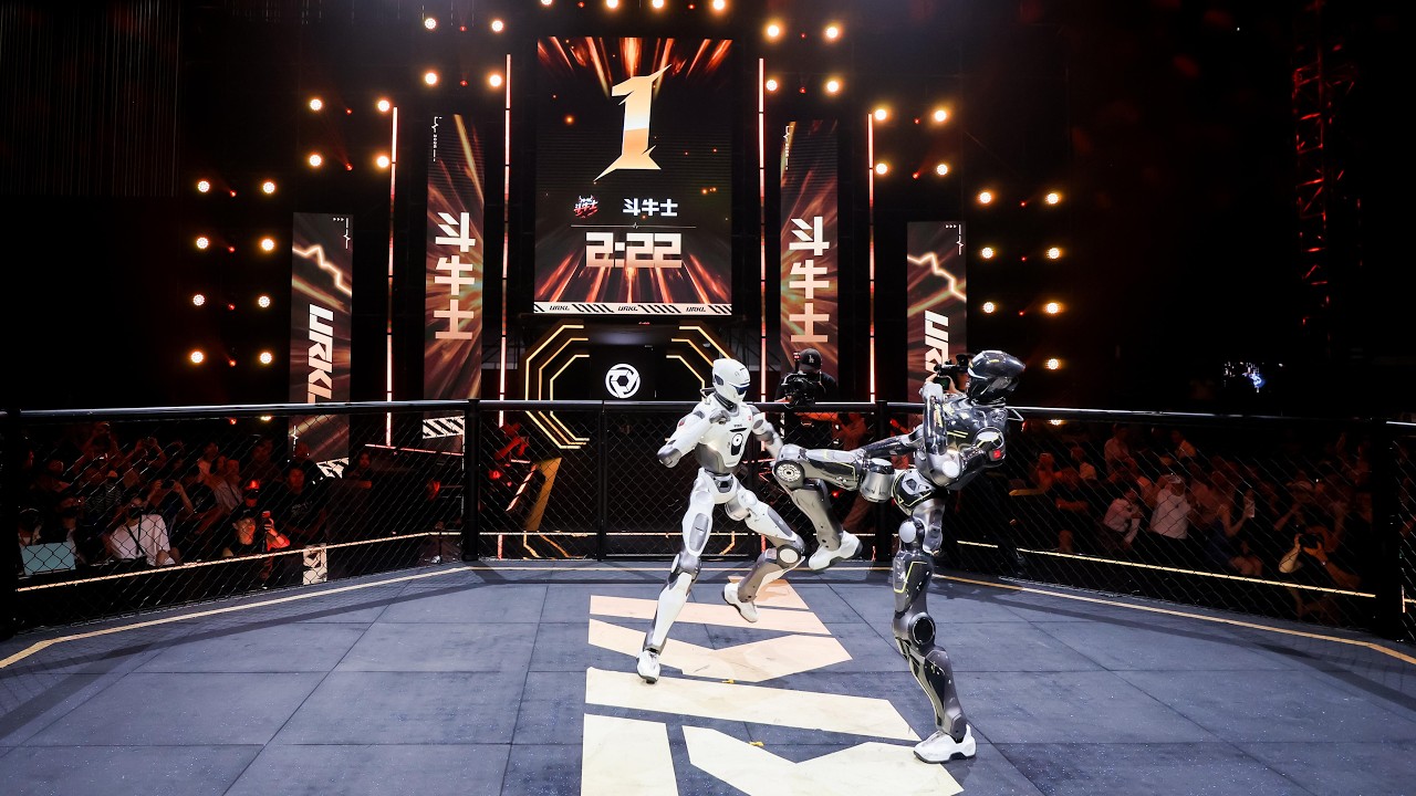 Humanoid robots step into the ring as combat league kicks off in Shenzhen