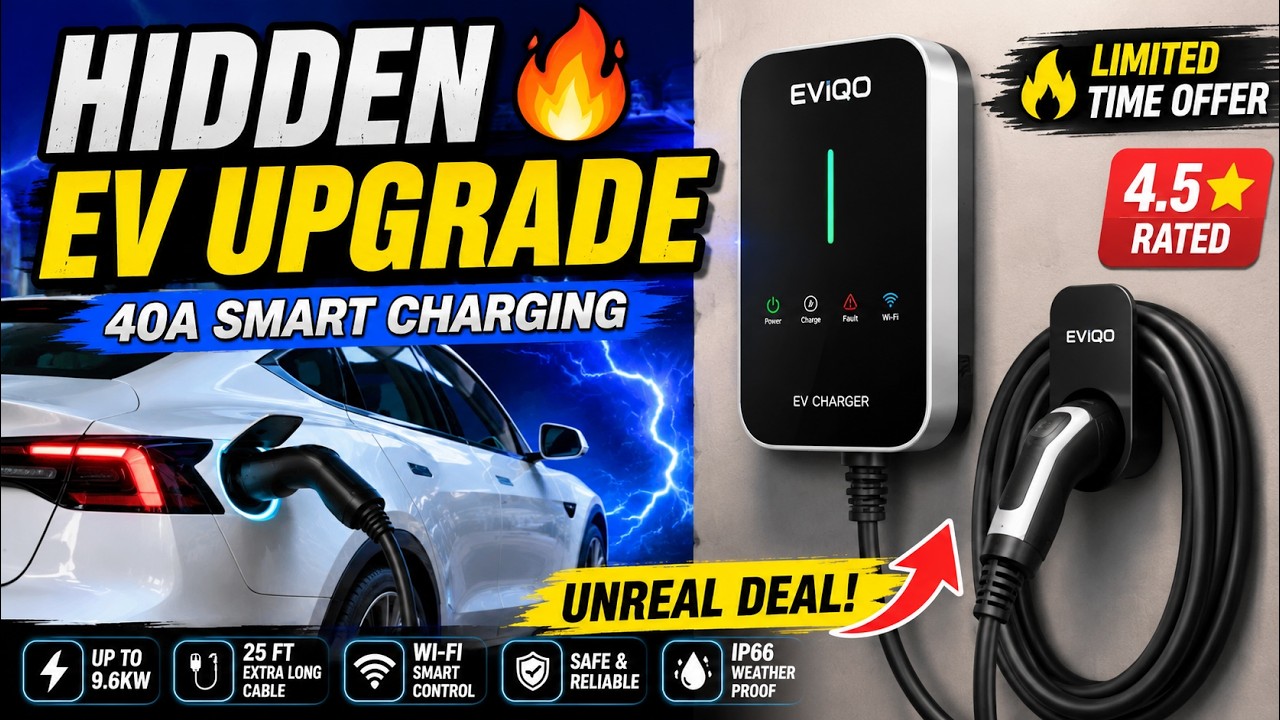 EVIQO Level 2 EV Charger Review | Faster Home EV Charging! #EVCharger  #TechReview #Shorts #YTshorts
