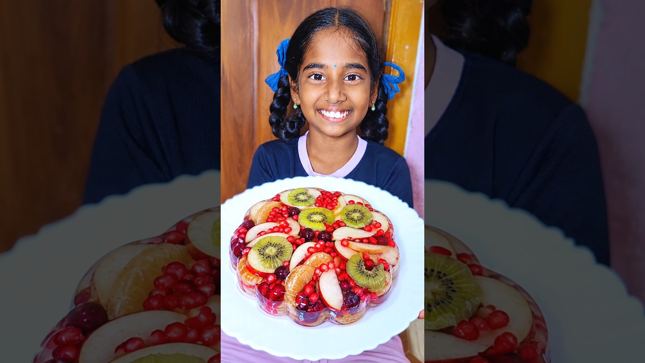 🪼🍬Homemade🍓Fruit🥝Jelly🧋| #food #mycooking #cooking #cookwithmeena #recipe #jelly #fish #foodie