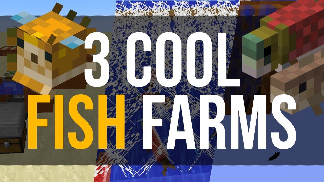3 Cool Fish Farms in Minecraft 1.13