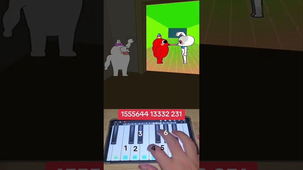 Dance party Banban & Vanny ‪@shortstoon‬ - Piano Tutorial