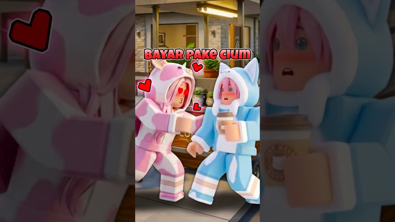 Kocak, Atun & Momon Nemuin Warung Kopi Gratis Pakai Ciuman ! #shorts #fyp #viral #roblox