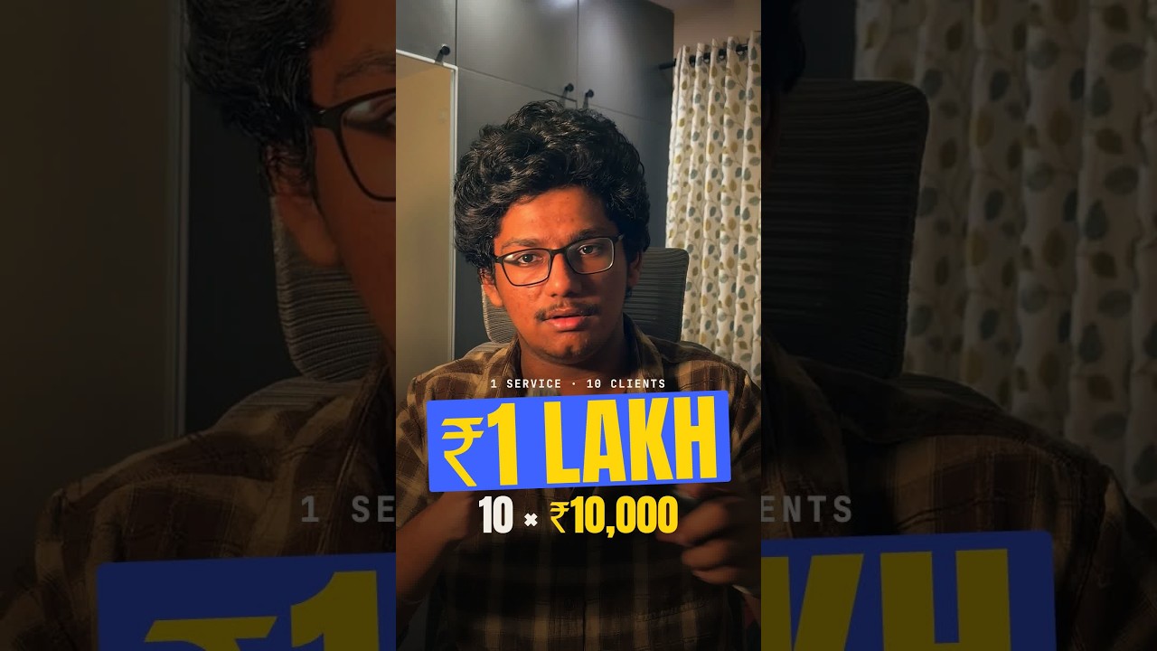 10 Clients × ₹10,000 = ₹1 Lakh 💰 | Service Business Idea (Telugu)