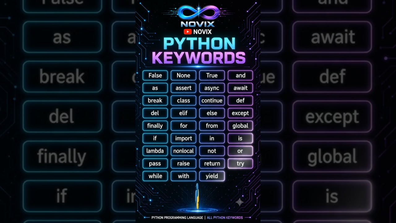 Python keywords #shorts