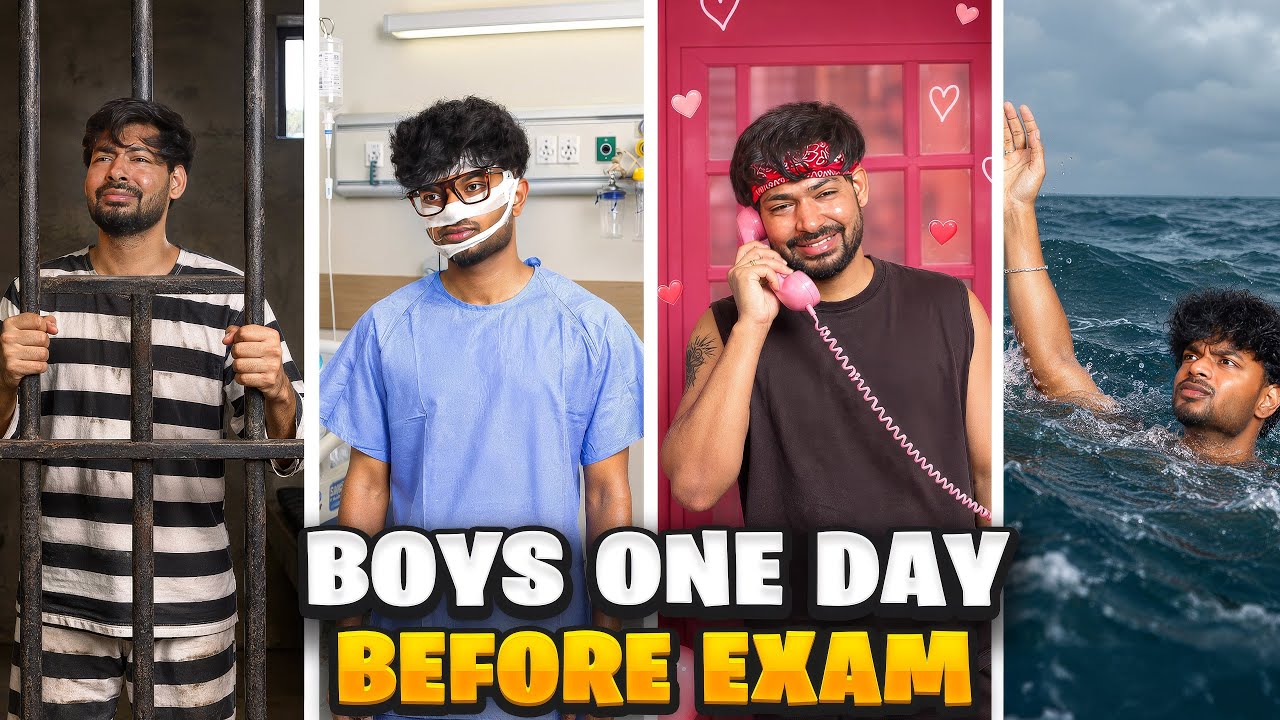 BOYS ONE DAY BEFORE EXAM 💀| VR Vines