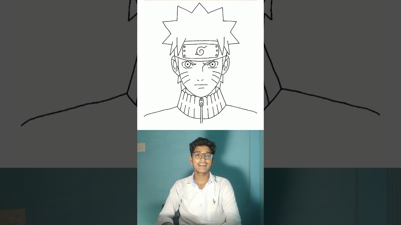 How to draw Naruto