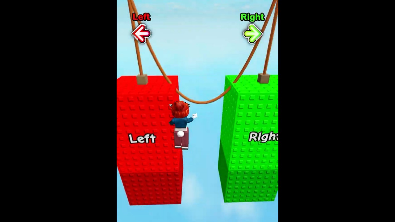 😂 roblox left right parkour trend