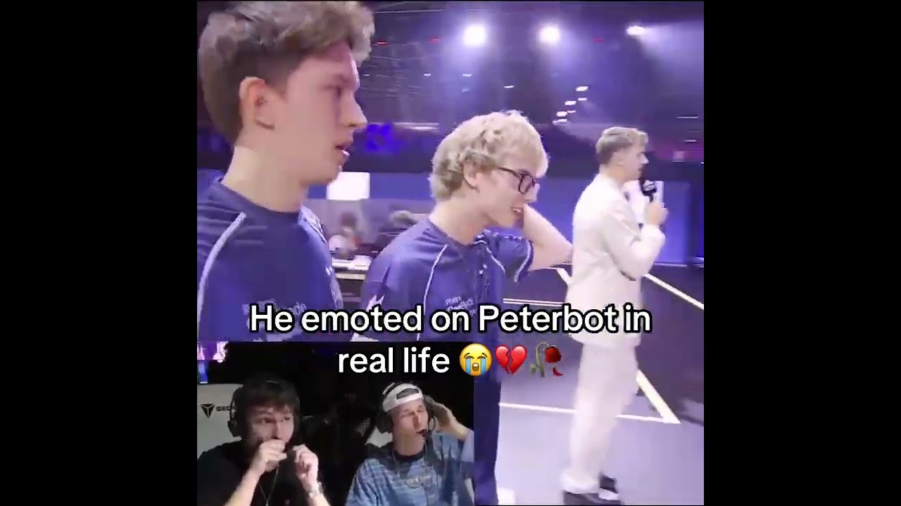 He emoted on Peterbot in real life 😭💔🥀
