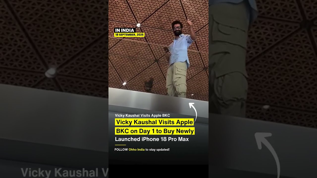 Vicky Kaushal Visits Apple BKC on Day 1 to Buy Newly Launched iPhone 18 Pro Max 📱🌟 #shorts