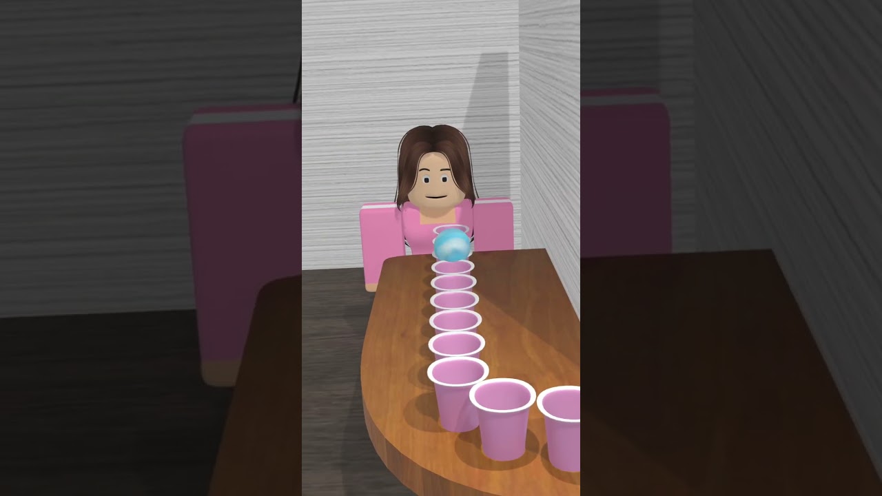 tiup bola di atas gelas #roblox #shorts #robloxtrend #robloxindonesia