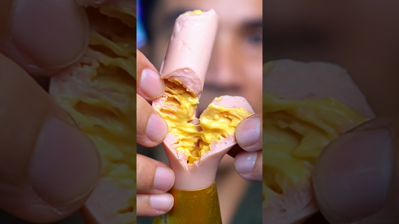 Xúc Xích Ponnie Nhân Phô Mai Xông Khói #tienqb #mukbang #food #reviewdoanvat