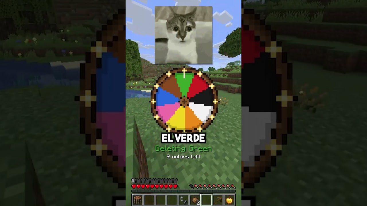 Minecraft PERO un COLOR DESAPARECE CADA MINUTO 👀‼ #minecraft #laos