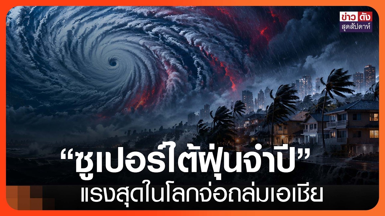 “ซูเปอร์ไต้ฝุ่นจำปี” แรงสุดในโลกจ่อถล่มเอเชีย | ข่าวดังสุดสัปดาห์ 25-10-2569