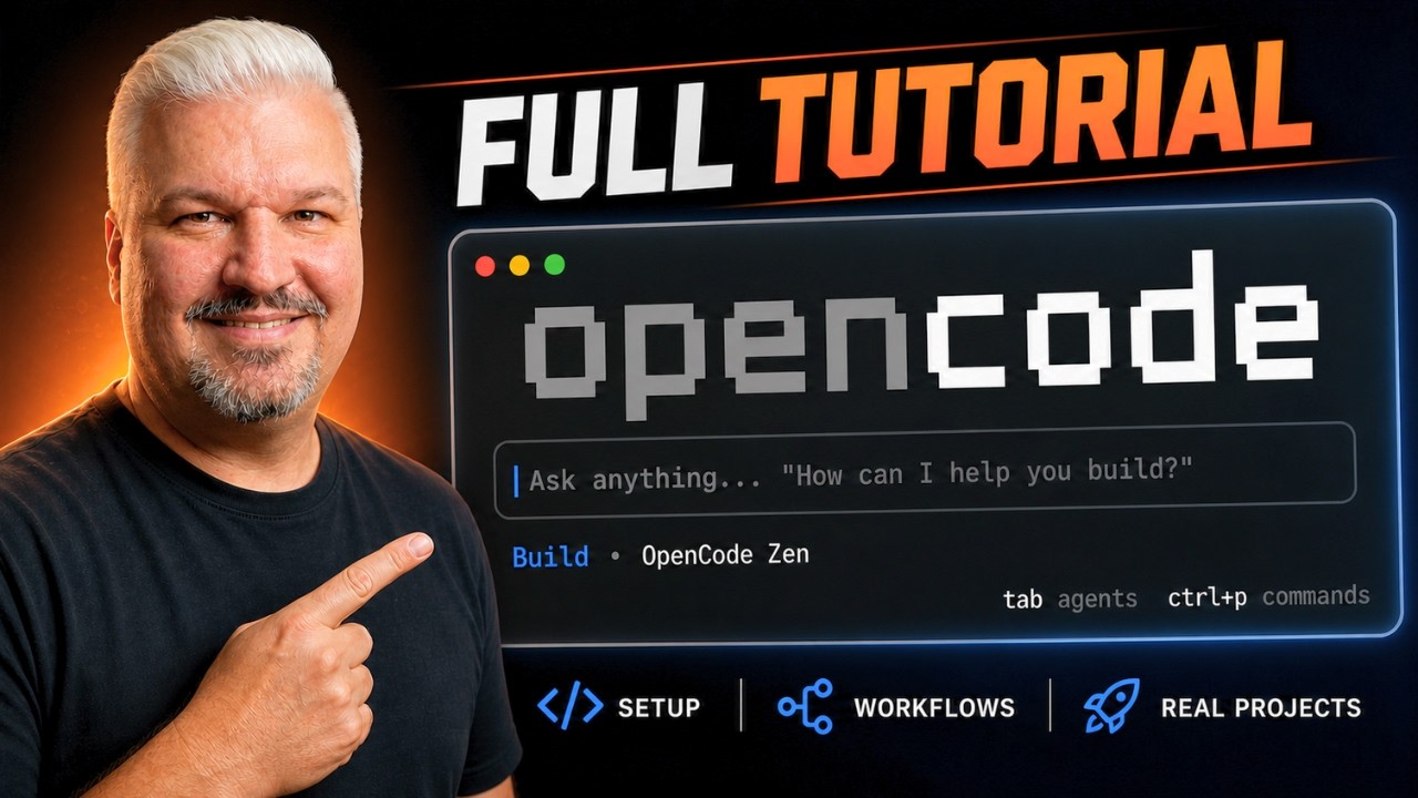 OpenCode Tutorial for Beginners: Setup, Agents, Skills & MCP