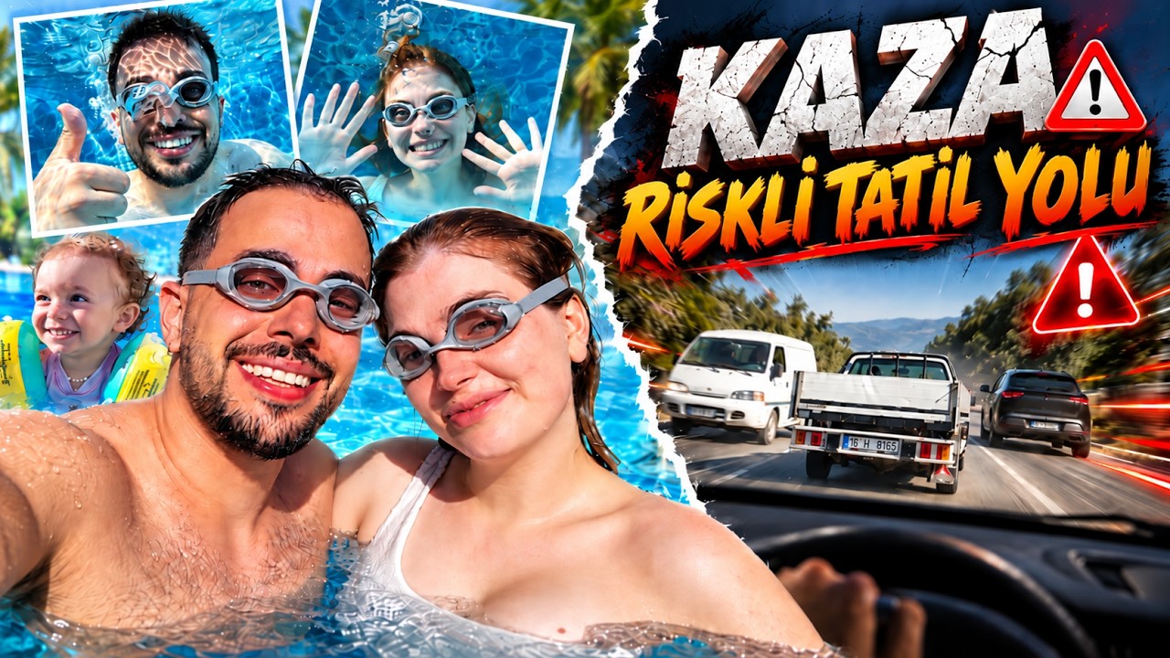 TATİL YOLUNDA KAZA YAPIYORDUK! 💥🚗 | Ailece bungalov tatiline çıktık