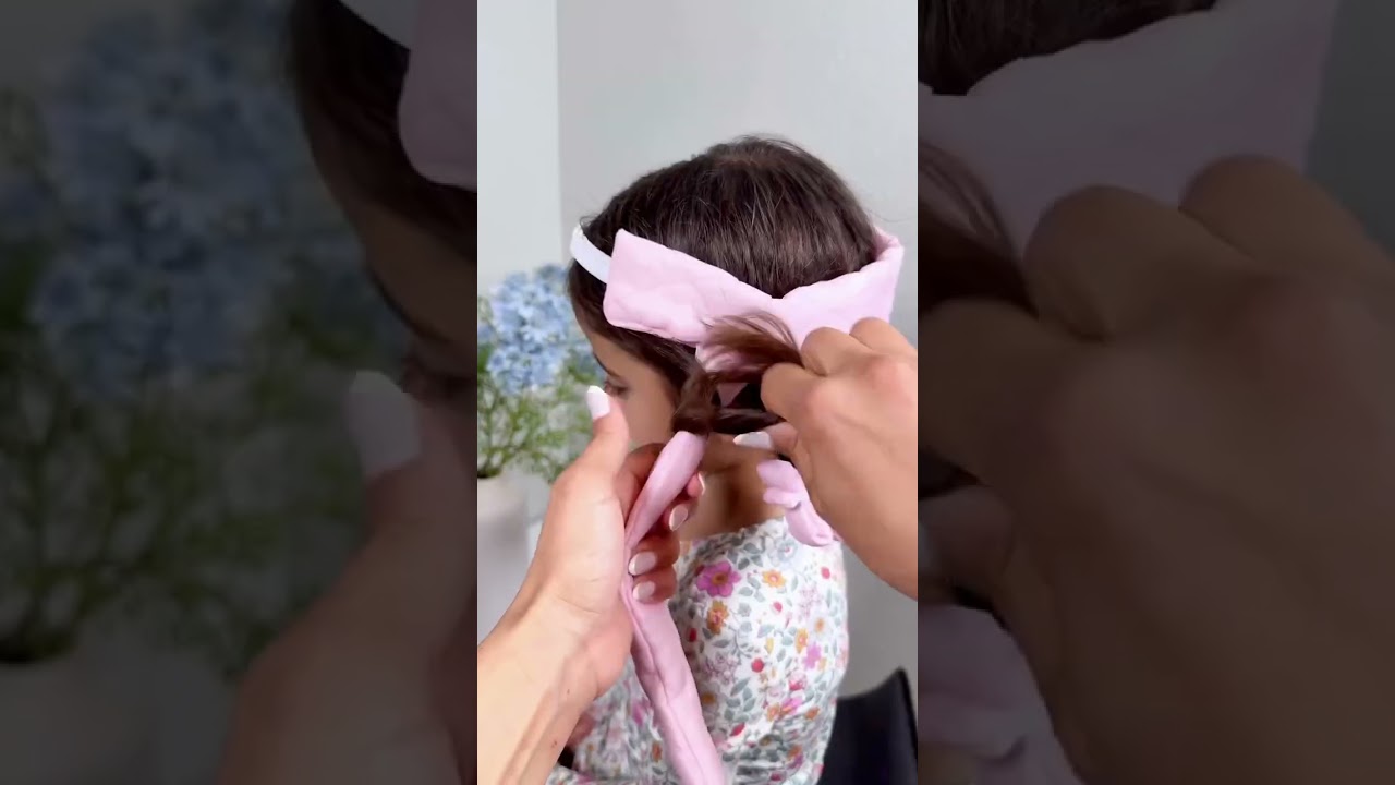 HEATLESS CURLS FOR KIDS #makeup #makeuptutorial #shorts #viral