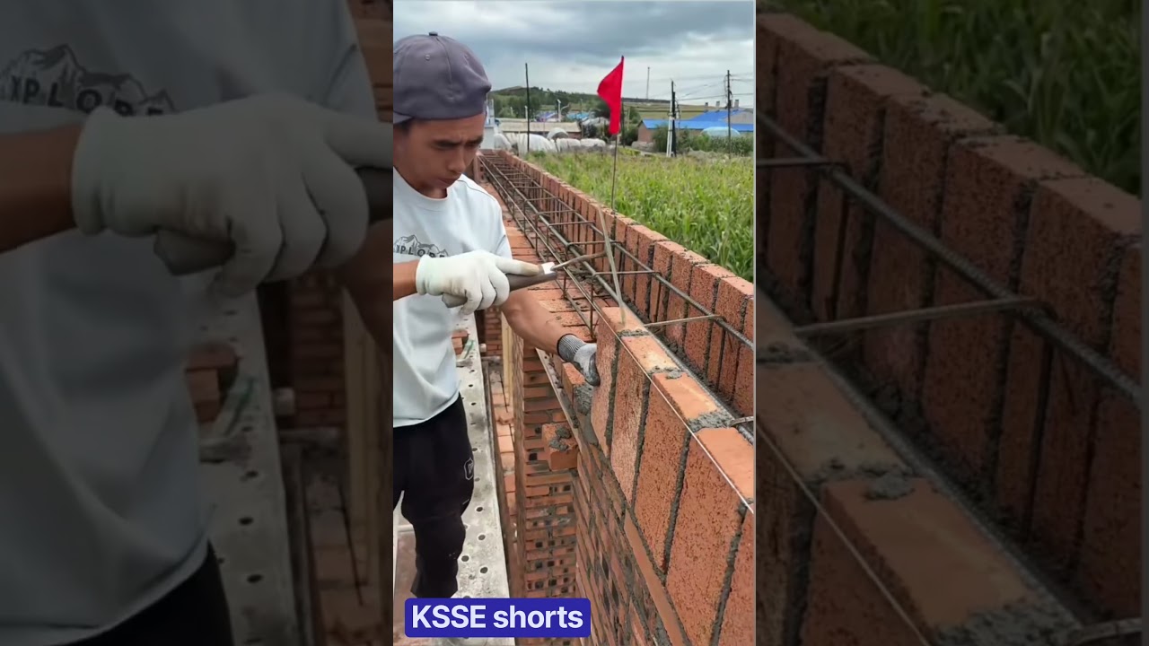 No Beam Formwork? This Brickwork Technique Is Clever 🧱🏗️ #Construction #Engineering