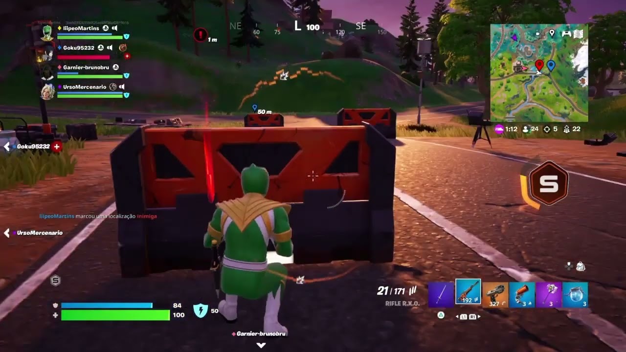 Fortnite - Partida em Squad