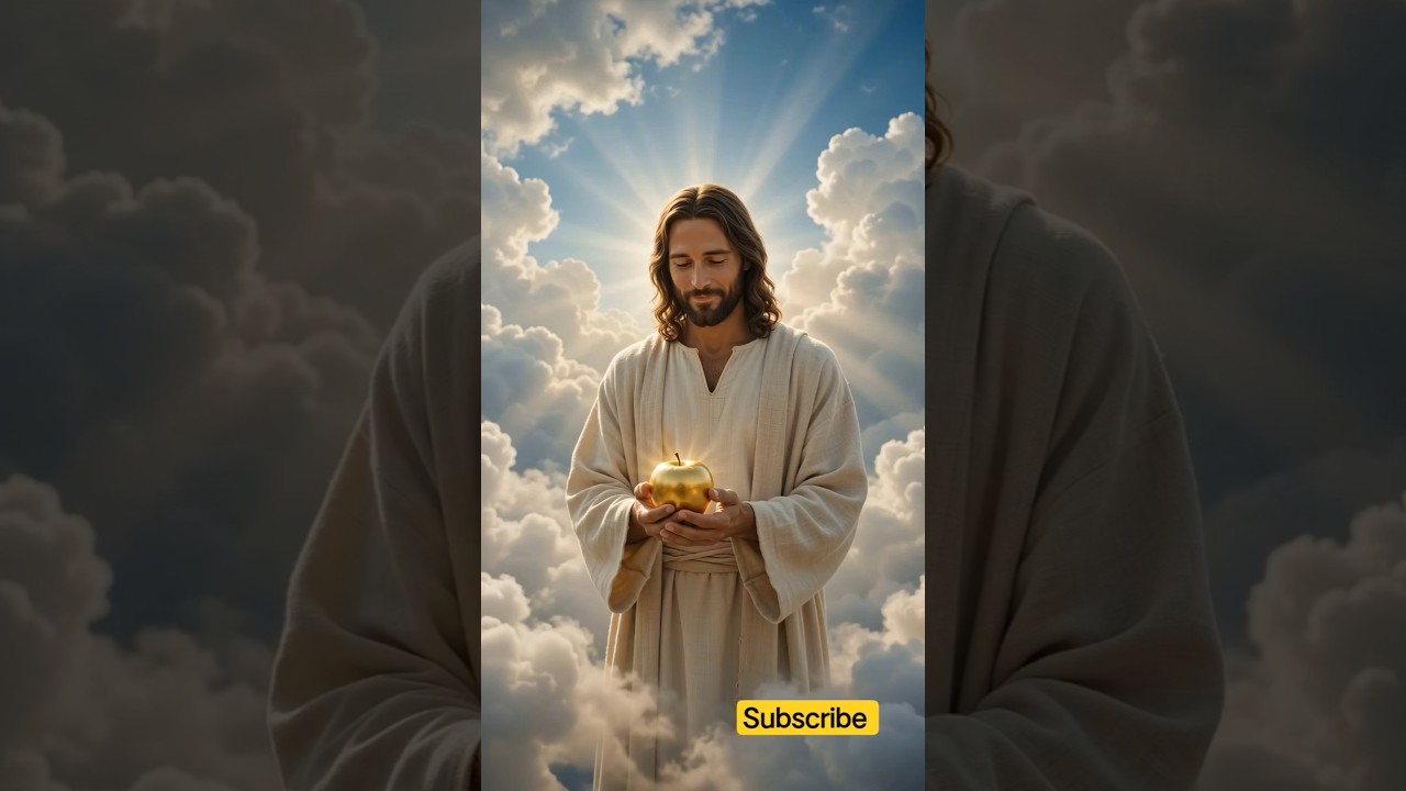 Jesus throw an Apple from heaven watch next what happened #shorts #bible