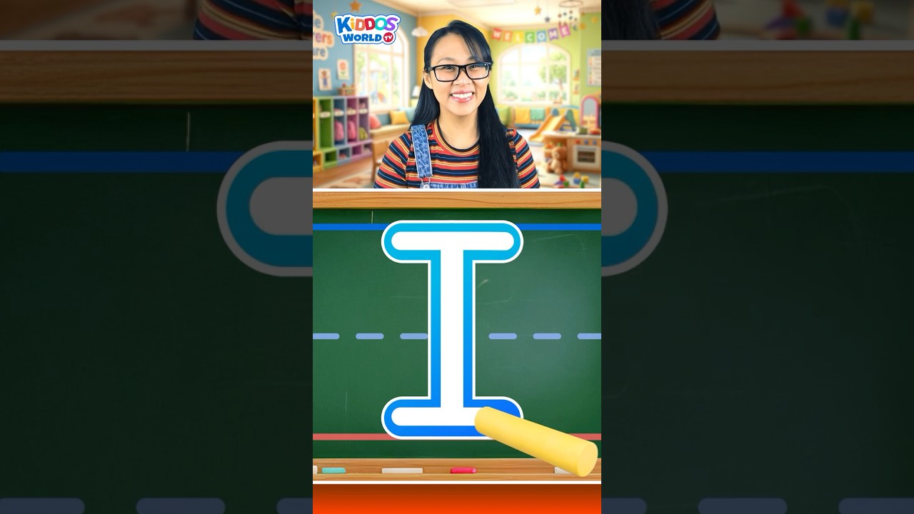 Teaching How to Write Uppercase Letter I with Miss V
