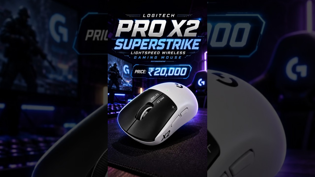 You haven’t seen a mouse this crazy! Logitech PRO X2 SUPERSTRIKE LIGHTSPEED #mouse #logitech #shorts