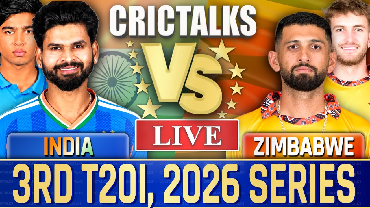 🔴 Live: IND vs ZIM, 3rd T20I, Live Commentary | 2026 Series, Cricket Live Match Today Score 1st Inn
