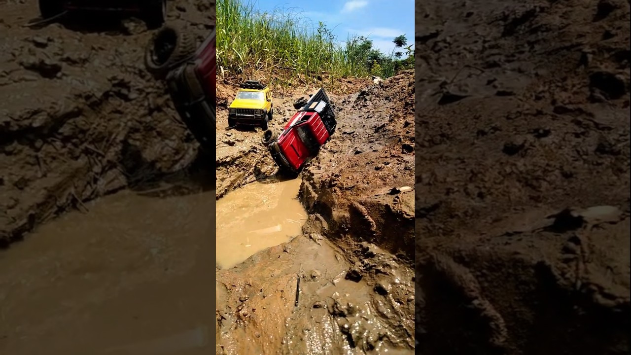 MN82 Toyota Land Cruiser LC79 Conquers Deep Mud | RC Car 4x4 Off-Road