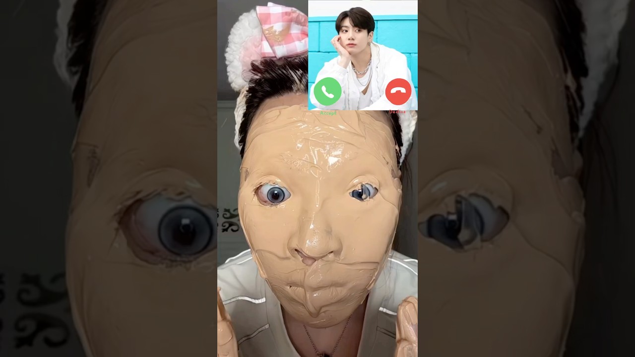আমাকে তো bts গ্রুপের jungkook ভিডিও কল করেছে ❤️📞,,#makeup #tutorial #shorts #bts