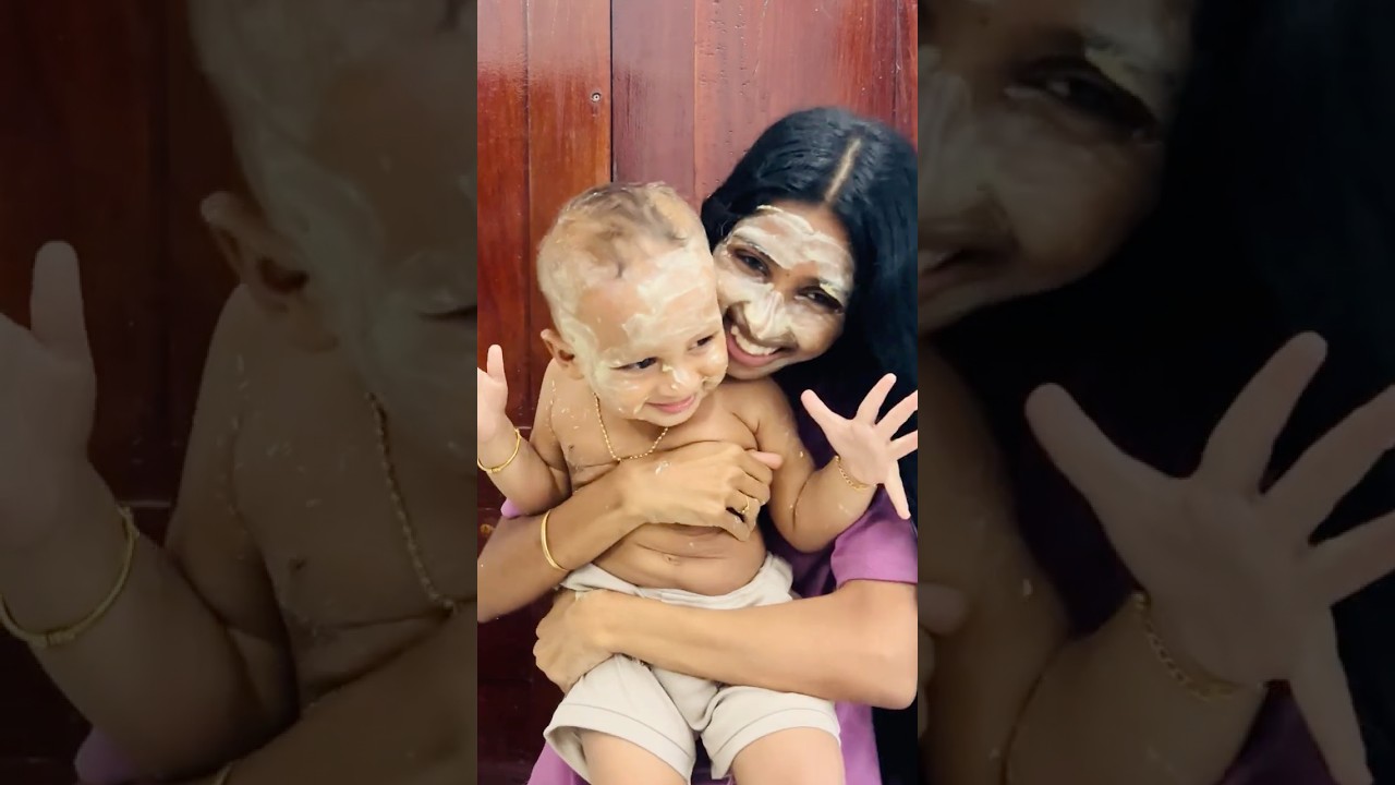 ആഹാ നല്ലോണം തണുത്തു 😂😉#trending #viral #shorts #youtubeshorts #baby #funny #cute #mom #song