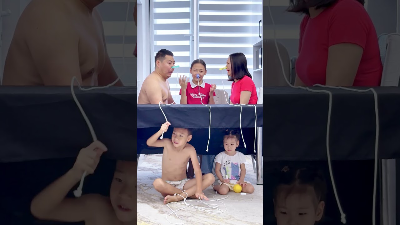Dad's reaction to this game is priceless 😂 #funny #kids #familyfun