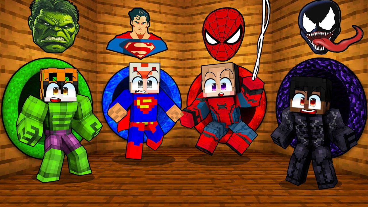 JANGAN SALAH PILIH TEROWONGAN SUPERHERO TERKUAT DI MINECRAFT!!
